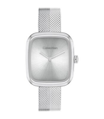 Horloge CALVIN KLEIN WATCHES CK ADORE Dames 25100098 Analoog Behuizing MINERAAL Zilverkleurig Bracelette Roestvrij staal Staal Etanchéiteiten 3BAR