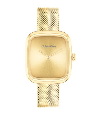Horloge CALVIN KLEIN WATCHES CK ADORE Dames 25100099 Analoog Behuizing MINERAAL Geelgoud Bracelette Staal Geelgoudkleurig Etanchéiteiten 3BAR