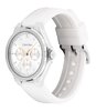 Horloge CALVIN KLEIN WATCHES VIBRANCY Dames 25100106 Analoog Behuizing MINERAAL Wit Bracelette Silicone Wit Etanchéiteiten 3BAR
