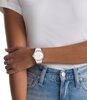 Horloge CALVIN KLEIN WATCHES VIBRANCY Dames 25100106 Analoog Behuizing MINERAAL Wit Bracelette Silicone Wit Etanchéiteiten 3BAR