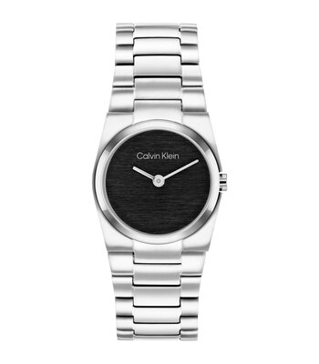 Horloge CALVIN KLEIN WATCHES CK UNITE Dames 25100121 Analoog Behuizing MINERAAL Zwart Bracelette Roestvrij staal Staal Etanchéiteiten 3BAR
