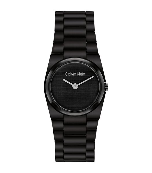 Horloge CALVIN KLEIN WATCHES CK UNITE Dames 25100125 Analoog Behuizing MINERAAL Zwart Bracelette Staal Zwart Etanchéiteiten 3BAR