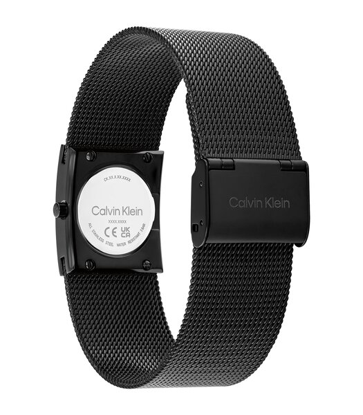 Horloge CALVIN KLEIN WATCHES CK PULSE Dames 25100138 Analoog Behuizing MINERAAL Zwart Bracelette Staal Zwart Etanchéiteiten 3BAR