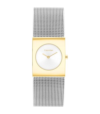 Horloge CALVIN KLEIN WATCHES CK PULSE Dames 25100139 Analoog Behuizing MINERAAL Zilverkleurig Bracelette Roestvrij staal Staal Etanchéiteiten 3BAR