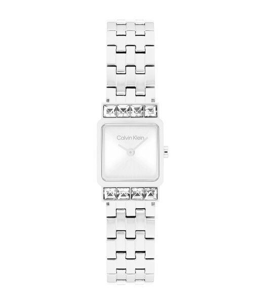 Horloge CALVIN KLEIN WATCHES POISE Dames 25100161 Analoog Behuizing MINERAAL Zilverkleurig Bracelette Roestvrij staal Staal Etanchéiteiten 3BAR