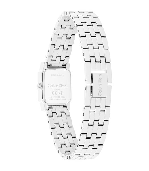 Horloge CALVIN KLEIN WATCHES POISE Dames 25100161 Analoog Behuizing MINERAAL Zilverkleurig Bracelette Roestvrij staal Staal Etanchéiteiten 3BAR