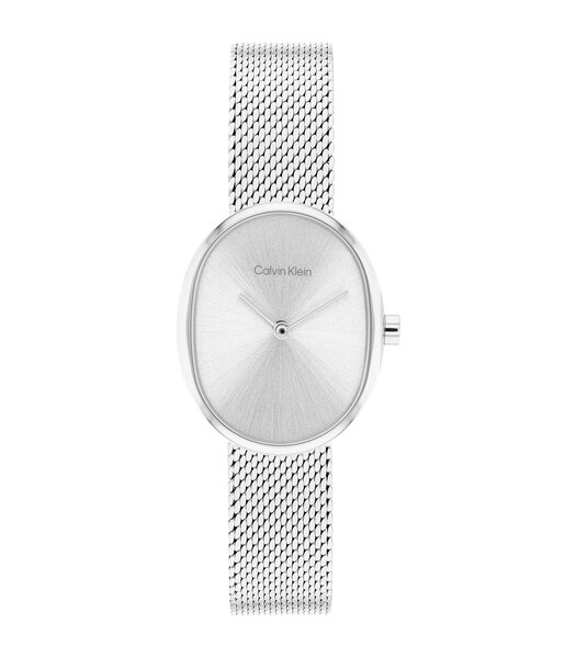 Horloge CALVIN KLEIN WATCHES EUPHORIA Dames 25100173 Analoog Behuizing MINERAAL Zilverkleurig Bracelette Roestvrij staal Staal Etanchéiteiten 3BAR