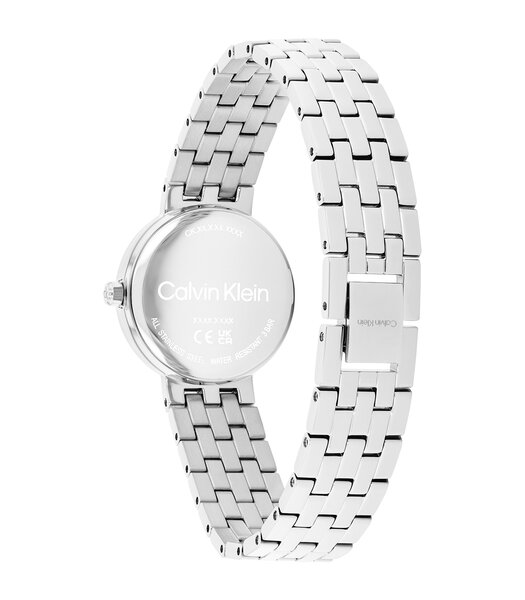 Horloge CALVIN KLEIN WATCHES FORME Dames 25100186 Analoog Behuizing MINERAAL Zilverkleurig Bracelette Roestvrij staal Staal Etanchéiteiten 3BAR