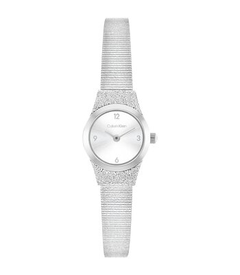 Horloge CALVIN KLEIN WATCHES CK CONTEMPORARY Dames 25100192 Analoog Behuizing MINERAAL Zilverkleurig Bracelette Roestvrij staal Staal Etanchéiteiten 3