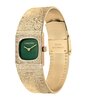Horloge CALVIN KLEIN WATCHES SOPHISTICATED SQUARE Dames 25100228 Analoog Behuizing Mineraal Groen Bracelette Roestvrij staal Staal / geelgoudkleurig E