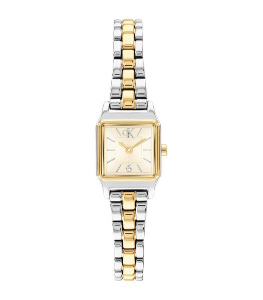 Montre CALVIN KLEIN WATCHES SOFT FORM Femme 25100234 Analogique Cadran Minéral Doré Bracelet Acier inoxydable Acier Etanchéité 3 ATM