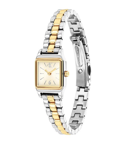 Montre CALVIN KLEIN WATCHES SOFT FORM Femme 25100234 Analogique Cadran Minéral Doré Bracelet Acier inoxydable Acier Etanchéité 3 ATM