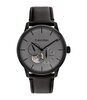 Montre CALVIN KLEIN WATCHES AUTOMATIC Homme 25200073 Analogique Cadran Minéral Gris Bracelet Cuir Noir Boucle déployante Etanchéité 5 ATM