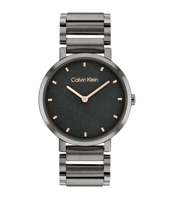 Horloge CALVIN KLEIN WATCHES OPEN LINK Dames 25200088 Analoog Behuizing MINERAAL Grijs Bracelette Staal Grijs Boucle déployante Etanchéiteiten 3BAR