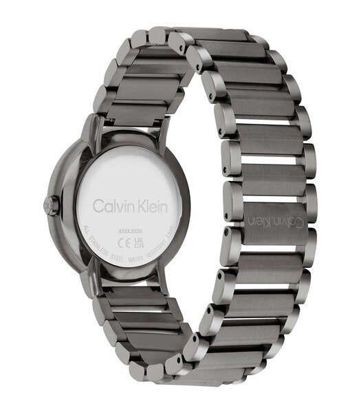 Montre CALVIN KLEIN WATCHES OPEN LINK Femme 25200088 Analogue Cadran MINERAL Gris Bracelet Acier Gris Boucle déployante Etanchéité 3BAR