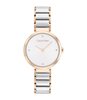 Montre CALVIN KLEIN WATCHES MINIMALISTIC T BAR Femme 25200139 Analogique Cadran Minéral Blanc Bracelet Acier inoxydable Acier / carnation gold Boucle