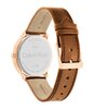 Horloge CALVIN KLEIN WATCHES EXPRESSION Heren 25200154 Analoog Behuizing MINERAAL Blauw Bracelette Leer Bruin Boucle ardillon Etanchéiteiten 3BAR