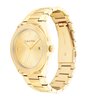 Horloge CALVIN KLEIN WATCHES ARCHITECTURAL Heren 25200199 Analoog Behuizing Mineraal Geel Bracelette Roestvrij staal Goudkleurig Boucle déployante Eta