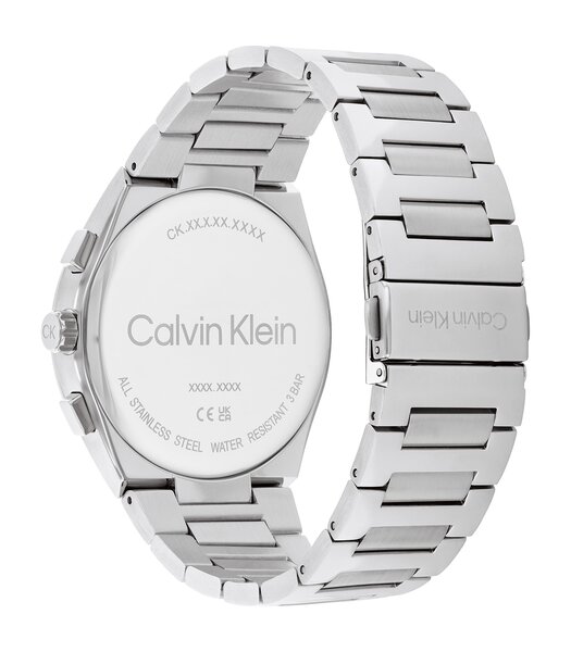 Montre CALVIN KLEIN WATCHES ARCHITECTURAL Homme 25200459 Analogique Cadran Minéral Doré Bracelet Acier inoxydable Doré Boucle déployante Etanchéité 3