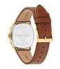 Horloge CALVIN KLEIN WATCHES CK SHAPE Heren 25200578 Analoog Behuizing Mineraal Wit Bracelette Leer Bruin Etanchéiteiten 3 ATM