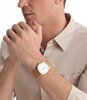 Horloge CALVIN KLEIN WATCHES CK SHAPE Heren 25200578 Analoog Behuizing Mineraal Wit Bracelette Leer Bruin Etanchéiteiten 3 ATM
