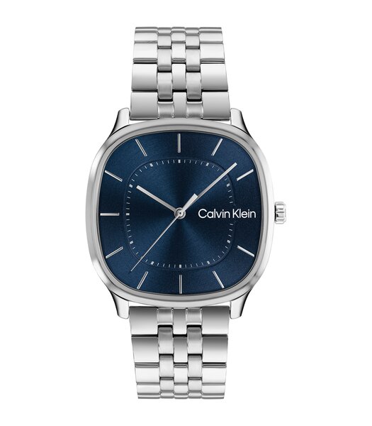 Horloge CALVIN KLEIN WATCHES CK SHAPE Heren 25200580 Analoog Behuizing Mineraal Blauw Bracelette Roestvrij staal Staal Etanchéiteiten 3 ATM