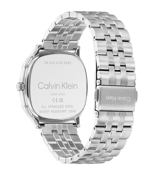 Montre CALVIN KLEIN WATCHES CK SHAPE Homme 25200581 Analogique Cadran Minéral Gris Bracelet Acier inoxydable Acier Etanchéité 3 ATM