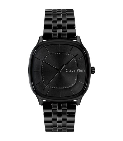 Montre CALVIN KLEIN WATCHES CK SHAPE Homme 25200583 Analogique Cadran Minéral Noir Bracelet Acier inoxydable Noir Etanchéité 3 ATM