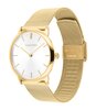 Horloge CALVIN KLEIN WATCHES EXCEPTIONAL Heren 25200602 Analoog Behuizing Mineraal Wit Armband Roestvrij staal Staal / geel goud Waterdichtheid 3 ATM