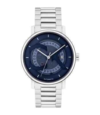 Horloge CALVIN KLEIN WATCHES CK ICONIC Heren 25300019 Analoog Behuizing MINERAAL Blauw Bracelette Roestvrij staal Staal Etanchéiteiten 3BAR