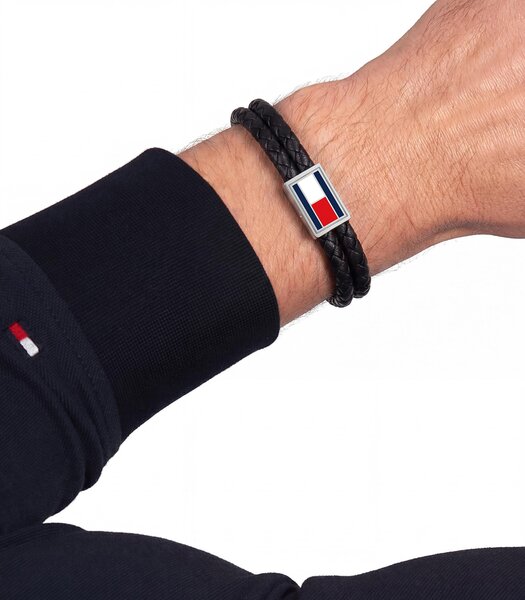 Bijou TOMMY HILFIGER JEWELS 3D FLAG LEATHER 2790754 Homme