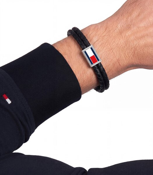 Bijou TOMMY HILFIGER JEWELS 3D FLAG LEATHER 2790755 Homme