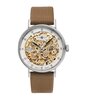 Horloge ZEPPELIN PRINCESS OF THE SKY Dames 7461-5 Analoog Behuizing MINERAAL Wit Bracelette Leer Bruin Etanchéiteiten 5BAR