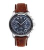 Horloge ZEPPELIN LZ126 LOS ANGELES Heren 7614-3 Analoog Behuizing MINERAAL Blauw Bracelette Leer Bruin Boucle ardillon Etanchéiteiten 5ATM