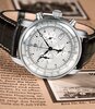 Horloge ZEPPELIN 100 JAHRE ZEPPELIN Heren 7680-1 Analoog Behuizing MINERAAL Wit Bracelette Leer Bruin Boucle ardillon Etanchéiteiten 5ATM