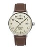 Horloge ZEPPELIN LZ 129 HINDENBURG Heren 8056-5 Analoog Behuizing MINERAAL Beige Bracelette Leer Bruin Boucle ardillon Etanchéiteiten 5BAR