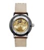 Horloge ZEPPELIN LZ 129 HINDENBURG Heren 8056-5 Analoog Behuizing MINERAAL Beige Bracelette Leer Bruin Boucle ardillon Etanchéiteiten 5BAR