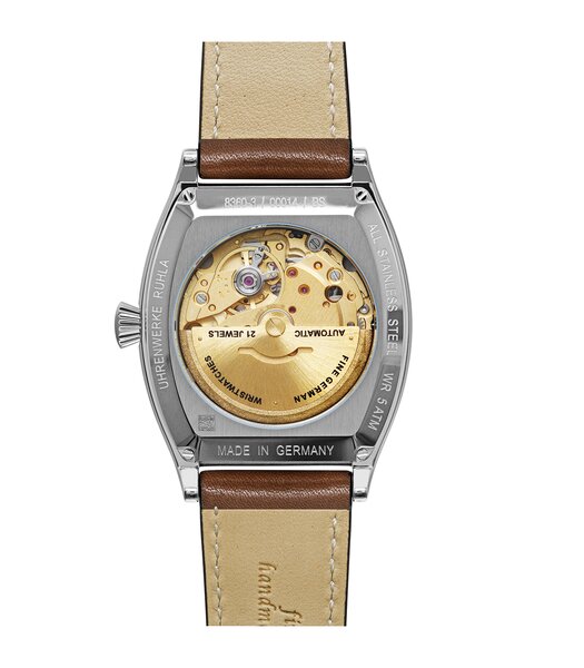 Montre ZEPPELIN METROPOLIS Homme 8360-3 Analogue Cadran MINERAL Bleu Bracelet Cuir Brun Etanchéité 5BAR