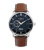 Horloge ZEPPELIN ATLANTIC Heren 8470-3 Analoog Behuizing MINERAAL Blauw Bracelette Leer Camel Boucle ardillon Etanchéiteiten 5ATM