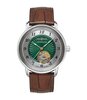 Montre ZEPPELIN FRIEDRICHSHAFEN LADY Femme 8567-2 Analogue Cadran MINERAL Vert Bracelet Cuir Brun Etanchéité 5BAR