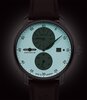 Horloge ZEPPELIN NEW CAPTAIN'S LINE Heren 8622-5 Analoog Behuizing Saffier Beige Bracelette Leer Bruin Boucle ardillon Etanchéiteiten 5ATM