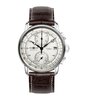 Horloge ZEPPELIN 100 JAHRE ZEPPELIN Heren 8670-1 Analoog Behuizing MINERAAL Wit Bracelette Leer Bruin Boucle ardillon Etanchéiteiten 5ATM