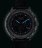 Horloge ZEPPELIN LZ14 MARINE Heren 8888-3 Analoog Behuizing MINERAAL Blauw Bracelette Leer Blauw Boucle déployante Etanchéiteiten 5BAR