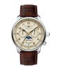 Montre ZEPPELIN MEDITERRANEE Homme 9636-5 Analogue Cadran MINERAL Beige Bracelet Cuir Brun Boucle déployante Etanchéité 5BAR