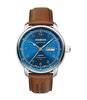 Montre ZEPPELIN MEDITERRANEE - BLUE Homme 9664-3 Analogue Cadran MINERAL Bleu Bracelet Cuir Brun Boucle ardillon Etanchéité 5BAR