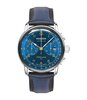 Horloge ZEPPELIN MEDITERRANEE - BLUE Heren 9670-3 Analoog Behuizing MINERAAL Blauw Bracelette Leer Blauw Boucle ardillon Etanchéiteiten 5BAR