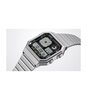 Montre CASIO CASIO COLLECTION RETRO Homme A130WE-1AEF Digital Cadran Acrylique Noir Bracelet Acier inoxydable Argenté