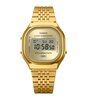 Horloge CASIO CASIO COLLECTION RETRO Unisex A140WEG-9AEF Digitaal Behuizing Hars Goudkleurig Bracelette Roestvrij staal Staal / geelgoudkleurig