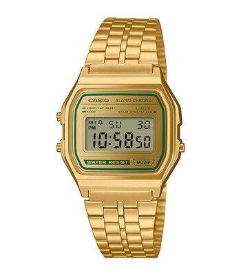 Montre CASIO CASIO COLLECTION RETRO Homme A158WEGV-9AEF Digital Cadran Acrylique Or Bracelet Acier inoxydable Or