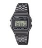 Horloge CASIO CASIO COLLECTION RETRO Unisex A158WETB-1AEF Digitaal Behuizing Acryl Zwart Armband Roestvrij staal Zwart Verstelbare sluiting